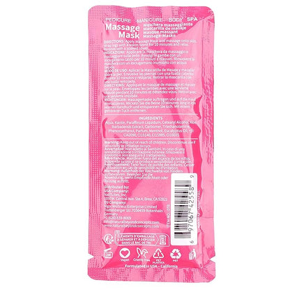 Pedicure Kit Foot Soak Set: Bubble Salt, Sugar Scrub, Massage Mask, Massage Lotion in a Box, 4 Step Foot Spa Kit for Dry Feet and Tired Feet（1 Set Rose
