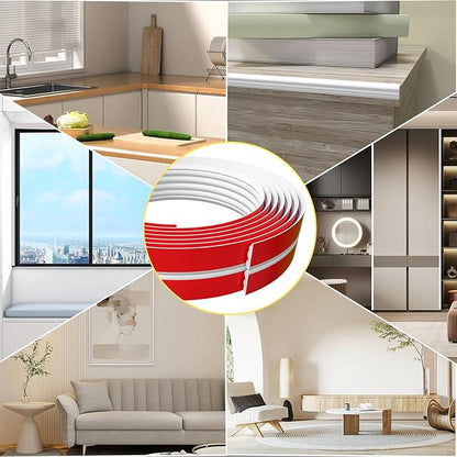 20FT Flexible Wall Corner Protector Moulding Trim, Peel and Stick Inside & Outside Wall Corner Guards Edge Protector,Self Adhesive Molding Trim Strip for Edge Ceiling