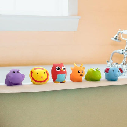 Hely Cancy Infant Bath Toys for 18 Months - No Hole Animal Bathtub Toys, Baby Bath Tub Toys