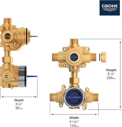 Grohe 29429000 Cosmopolitan Pressure Balance Shower Set, Starlight Chrome