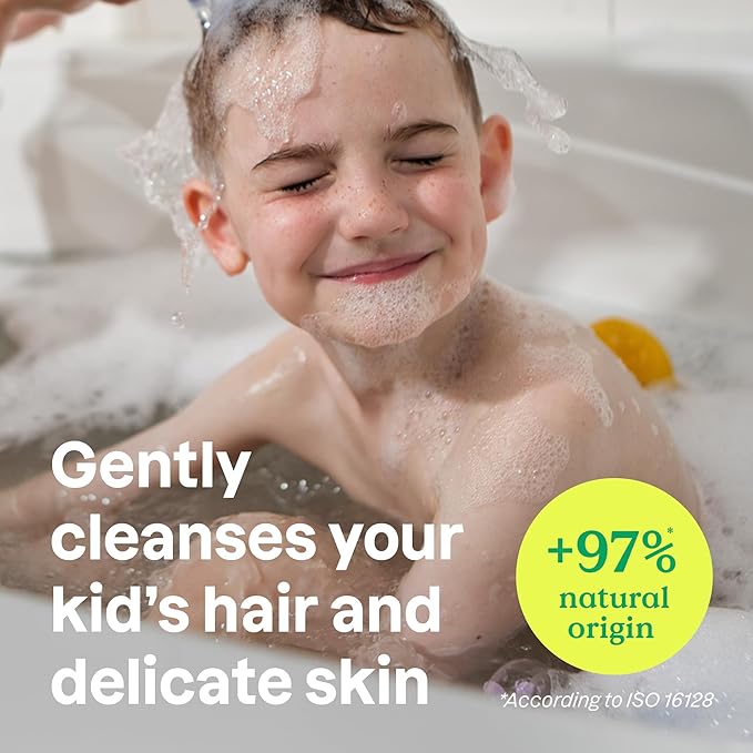 ATTITUDE Shampoo and Body Wash for Kids, EWG Verified, Dermatologically Tested, Plant- and Mineral-Based Ingredients, Vegan, Watermlon & Coco, 8 Fl Oz