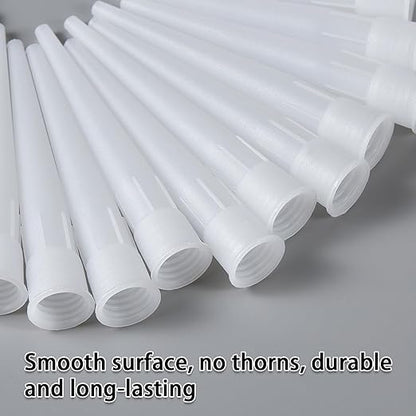 QDiShi Caulking Nozzle Tips 10cm/4inch 30Pcs - Plastic Caulking Gun Extender for Seamless Sealant Application, Caulk Nozzle Tip Tool