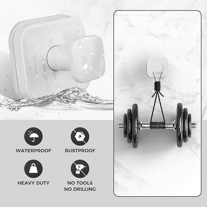 Shower Hooks for Inside Shower,Reusable Suction Cup Hooks for Glass Window,Mirror,Removable Towel Hooks for Bathroom,4 Pack(White)