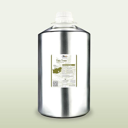 Tea Tree Essential Oil - Direct from Kwazulu Botanicals South Africa - Steam Distilled - Aceite Esencial de Árbol de Té for Aromatherapy, Diffuser, DIY Candle and Soap Making - 22lbs