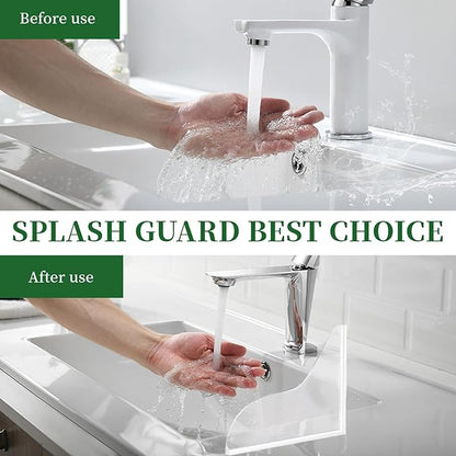 braxan 2 Pcs Splash Guard for Bathtub and Shower, Waterproof Shower Corner Guard to Keep Water in Shower, Easy Installation Bathtub Splash Guard for Bathroom Accessories