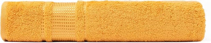 Melissa Linen, Bath Sheet, 100% Turkish Cotton Towel for Bathroom, Absorbent, Quick Dry, Durable and Soft Shower Towel, 35 in x 60 in Large, Spa and Hotel Quality, Yellow