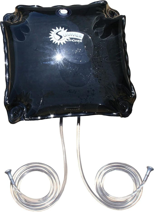 Advanced Elements - Summer Shower/Solar Shower - Different Capacity - Shower Head - Reflective Mirror - Fill Valve - Black or Silver