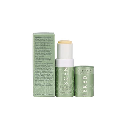 Scentered Aromatherapy Stress Relief Balm Stick - De Stress Essential Oil Roll On Calm Carry for Relaxation - Natural Stress Reliever - Chamomile, Rosemary - Self-Care Stocking Stuffers for Women