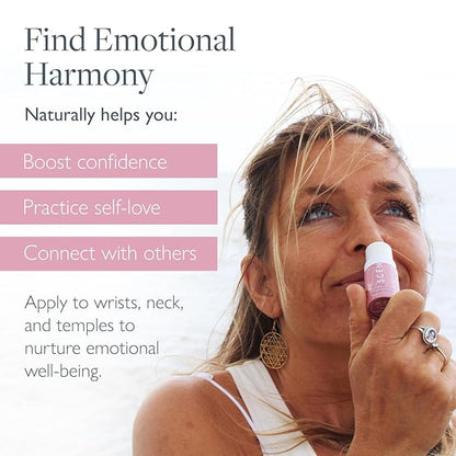 Scentered Aromatherapy Balm Stick - Love - Rose Essential Oils Rub On for Emotional Regulation & Balance - Rose, Cedarwood, Ylang Ylang - Self-Care Stocking Stuffers for Women