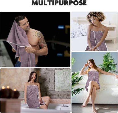 KinHwa Microfiber Bath Towel Large Bathroom Towel Absorbent Shower Towels Soft Bath Towels Large Size for Women Men Ideal for Spa, Swimming, (2, Purple, 30x60 inch)