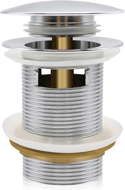 FerdY Pop-up Drain for Freestanding Bathtub, Polished Chrome Finish, cUPC Certification, Freestanding Bathtub Drain Stopper