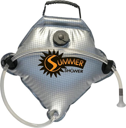 Advanced Elements - Summer Shower/Solar Shower - Different Capacity - Shower Head - Reflective Mirror - Fill Valve - Black or Silver
