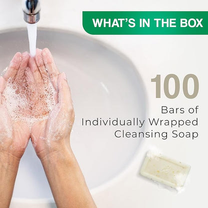 1-Shoppe All-in-Kit Diversified Hospitality Organic Oatmeal Cleansing Bar Soap, Travel Size Hotel Amenities, 1.25 oz (Case of 100)