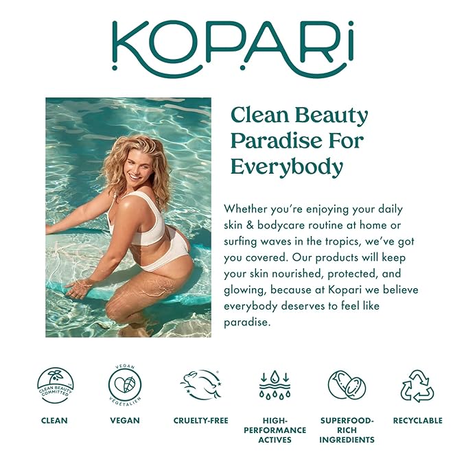 Kopari Ultra Restore Firming Body Serum with Dual Peptide Complex, Deeply Hydrates, Improves Skin Tone & Texture, Firms & Enhances Elasticity, 5 oz
