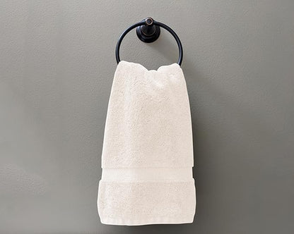 Delara 100% Organic Cotton Towels 650 GSM Plush Feather Touch Quick Dry Hand Towel, Pack of 12 GOTS Certified, Oeko-Tex Green Certified, Organic Cotton Hand Towel, 20"X30"