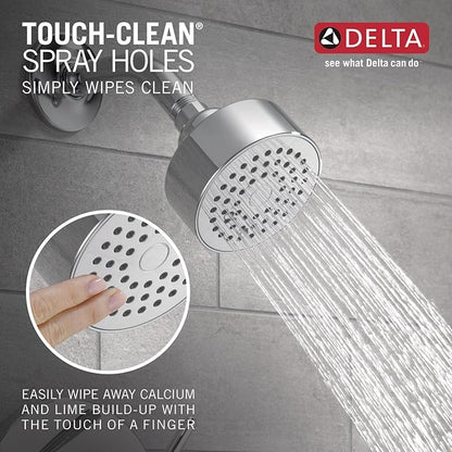 Delta Modern 14 Series Shower Faucet Set, Chrome Shower Head and Handle Set, Valve Trim Kit, Chrome T14259-PP (Valve Not Included)