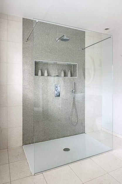 Huge Ready for Tile Waterproof Leak Proof 14" x 50" Bathroom Recessed Shower Niche - Single Bathroom Shelf Organizer Storage for Shampoo & Toiletry Storage - Flush Mount Installation, Black