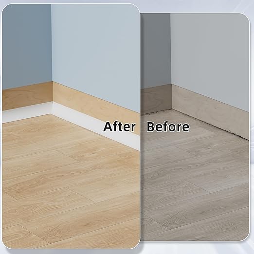 Flexible Quarter Round Molding Trim Peel and Stick 118Inch White,Small Self Adhesive Silicone Shoe Moulding,Bendable Mini Waterproof Caulk Strip for Baseboard,Wall,Bathtub,Floor,Bathroom,Crown