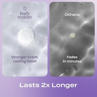 Body Restore Shower Steamers Aromatherapy 15 Pack - Christmas Stocking Stuffers, Birthday Gifts for Women, White Elephant, Relaxation, Self Care for Men - Lavender