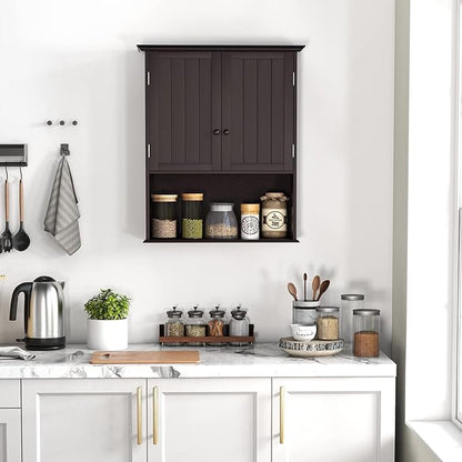 Safeplus 28" H x 23.5" W Wall Mount Medicine Cabinets with Adjustable Shelf and 2-Door for Bathroom Laundry Living Room