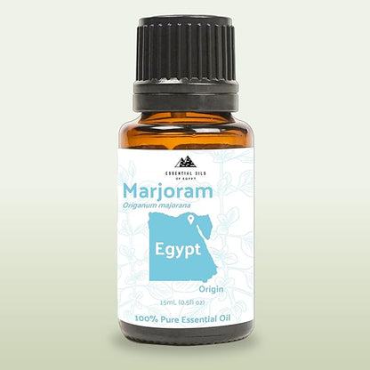 Marjoram Essential Oil - Aceite de Mejorana Direct from Egypt for Massage & Aromatherapy | Premium Therapeutic Grade (22lbs)
