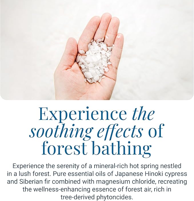 Ancient Minerals Magnesium Bath Flakes Forest Calm - Resealable Magnesium Bag of Zechstein Chloride Alternative to Epsom Bath Salt (1.65 lb)