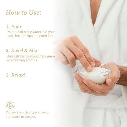 Relax Spa & Bath, Epsom & Dead Sea Salts, Aromatherapy Bath Salts for Hot Tub, Bath, or Spa, Infused with Magnesium, Joint Therapy