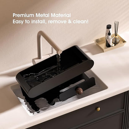 Universal Hair Dryer Holder, Hair Tool Organizer with Shelf for Bathroom, Hair Accessories Organizer for Blow Dryer, Curling Iron, Straightener