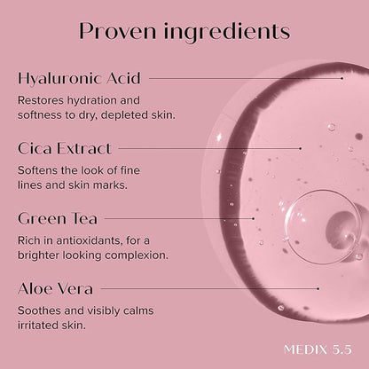 Medix 5.5 Anti Aging Skin Care 3PC Set | Retinol Body Cream + Exfoliating AHA Glycolic Acid Foaming Face Wash & Body Wash + Hyaluronic Acid Serum Booster, Cleanse + Treat + Hydrate Skincare Set, 3PC
