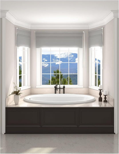 Jacuzzi SIGNATURE Acrylic Drop-In Bathtub, Soaking Sanctuary, Slip Resistant, Universal Drain Placement, 72" (L) x 42" (W), Oval, Oyster