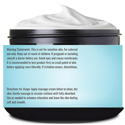 Essentially KateS Peppermint + Eucalyptus Cooling Blend Cream Lotion 4 Fl Oz - enriched with Ceramide 1, 3, and 6II - Soothing After Physical Activity - Providing comfort for overworked muscles.