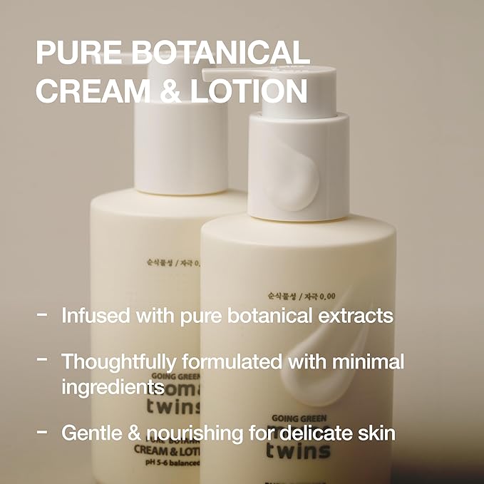 CREAM & LOTION – Organic Korean 2‑in‑1 Baby Face & Body Lotion, Gentle Deep Moisturizer with Vitamin C for Sensitive Skin, Soothing Hydration (7.1 fl oz / 210 g)