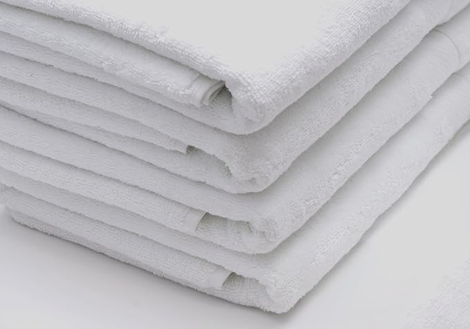 Cloudura Bath Towels Set of 4(White)-100% Cotton | Quick Dry | Lightweight | Thick, Hotel Quality,(27'x54’)-Soft & Absorbent