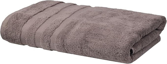 SOFE H&L | Olea Luxury Turkish Cotton Bath Towel Set of 1 : 1 Jumbo Bath Towel - Dark Gray | Premium, Soft, Durable, Absorbent | XL Bath Towels Oversized
