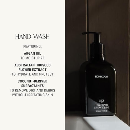 Homecourt Hand Wash, Gently Cleanses & Hydrates, Removes Dirt & Debris Without Irritating Skin, Clean Formula, Steeped Rose, 12 fl oz, 2.0