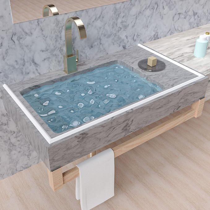Collapsible Shower Threshold Water Dam, Shower Door Water Dam Barrier, Dry and Wet Separation Door Dam Water Stopper Kitchen Shower Threshold Silicon Water Blocker(39Inch)