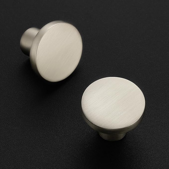 Ravinte 45 Pack Cabinet Knobs Brushed Nickel Kitchen Cabinet Knobs Round Dresser Drawer Pulls Closet Door Pulls 1-1/5 Inch