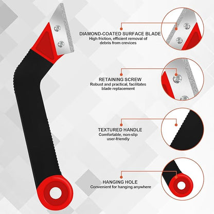 11Pcs Grout Removal Tool Kit 2 Tile Grout Saws with 6 Extra Blades 1 Bonus Hand Saw 2 Cleaning Blades Perfect for Tile Gap Cleaning and Repair