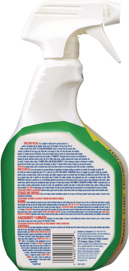 Tile Multi Surface Disinfecting Soap Scum Remover Spray, 32 Fl Oz, Kills 99.9% of Bacteria and Viruses bundled with Micro Fiber Cloth