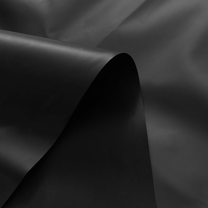 Barossa Design Black Shower Curtain Liner - Premium PEVA Plastic Shower Curtain for Bathroom, Lightweight Standard Size with 3 Magnets, Metal Grommets