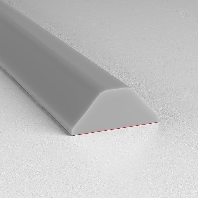 Collapsible Shower Threshold Water Dam, Shower Door Water Dam Barrier, Dry and Wet Separation Door Dam Water Stopper Kitchen Shower Threshold Silicon Water Blocker(98Inch)