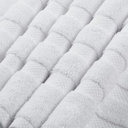 SOFE H&L | Olea Luxury Turkish Cotton Bath Towel Set of 1 : 1 Jumbo Bath Towel White | Premium, Soft, Durable, Absorbent | XL Bath Towels Oversized