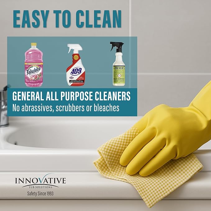 Tub Guard Anti Slip - Clear Bathtub & Shower Grip Textured Non Slip Coating for Slippery Tubs or Shower Floors 2 oz.