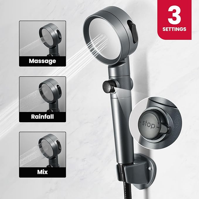 GASLAND 2.64GPM Propane Tankless Water Heater Outdoor 10L - Portable Camping Hot Water Heater, Overheating Protection, Easy to Install - Use for RV, Cabin, Barn, Camping, Boat (Black)