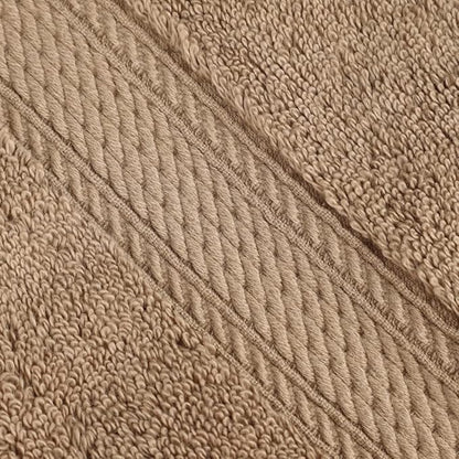 Superior Egyptian Cotton Pile Face Towel/Washcloth Set of 6, Ultra Soft Luxury Towels, Thick Plush Essentials, Absorbent Heavyweight, Guest Bath, Hotel, Spa, Home Bathroom, Shower Basics, Latte