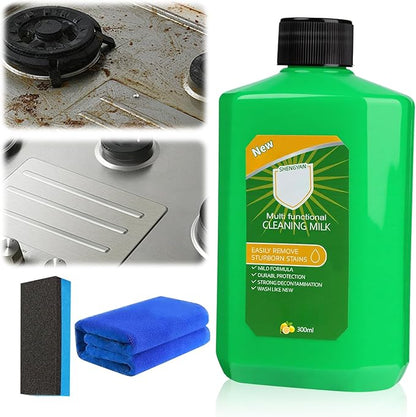 Cleaning Milk House Cleaner,Powerful Multifunctional Cleaner,Powerful Multifunctional Concentrated Cleansing Lotion,Multi Functional Effective cleaning Milk for Household Kitchen to Heavy Oil Stains
