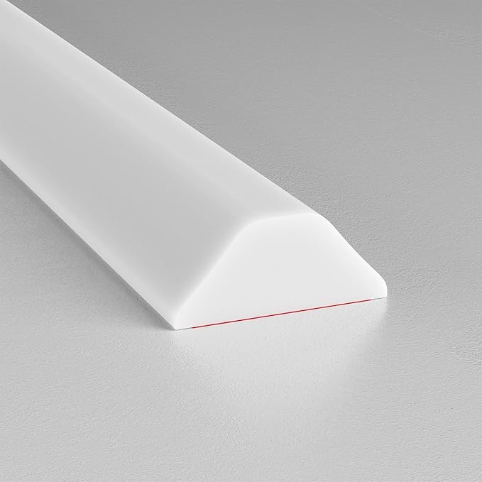 Collapsible Shower Threshold Water Dam, Shower Door Water Dam Barrier, Dry and Wet Separation Door Dam Water Stopper Kitchen Shower Threshold Silicon Water Blocker(39Inch)