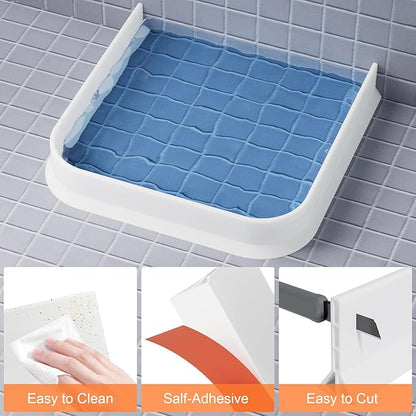 3.8'' High Shower Threshold Water Dam Collapsible Shower Water Splash Guard for Shower Water Blocker for Wet and Dry Separation Bathroom and Kitchen (80 Inch)