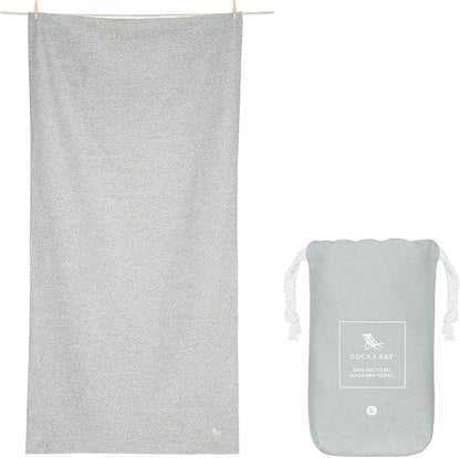 Dock & Bay Beach Towel - Quick Dry, Sand Free - Compact, Lightweight - 100% Recycled - Includes Bag - Essential Set of 4 - Extra Large (200x90cm, 78x35)