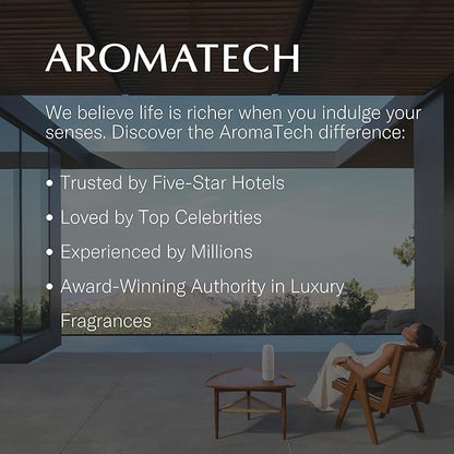 AromaTech Palo Santo & Amber Premium Aroma Oil – Grounding & Inspiring Home Fragrance with Notes of Clary Sage & Lavandin for Scent Diffusers, Cold-Air and UltraSonic Scent Machines – 60 mL